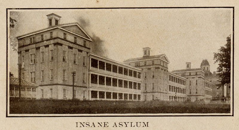 Mississippi State Insane Hospital circa 1915. Courtesy of the Mississippi Department of Archives and History